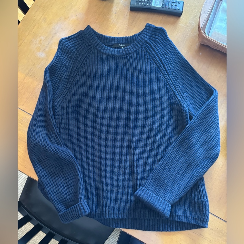 Quince navy organic cotton- size medium